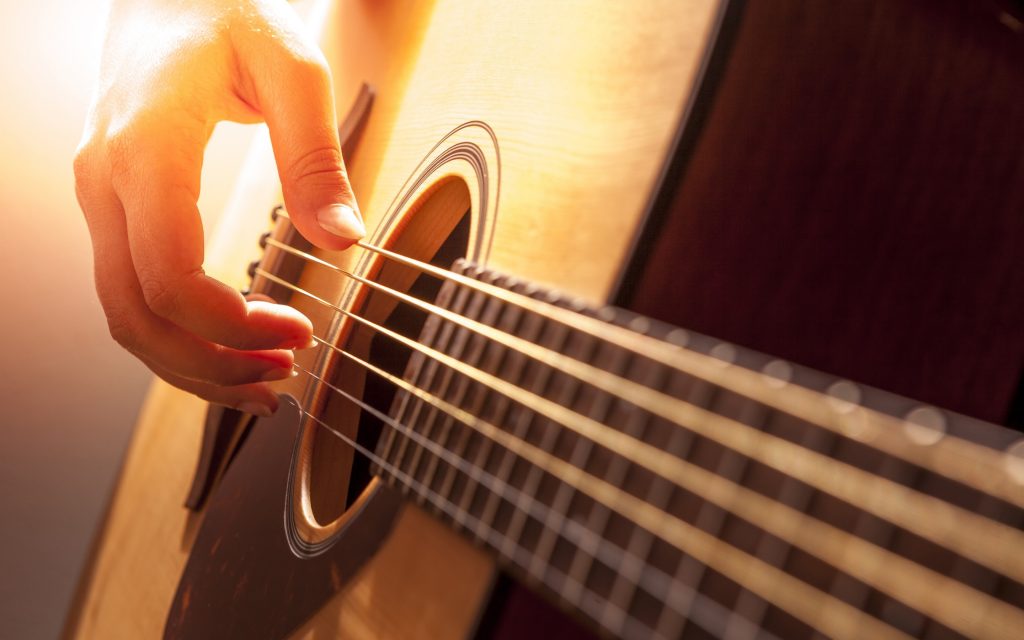 Guitar String And Hand 2880x1800 1024x640